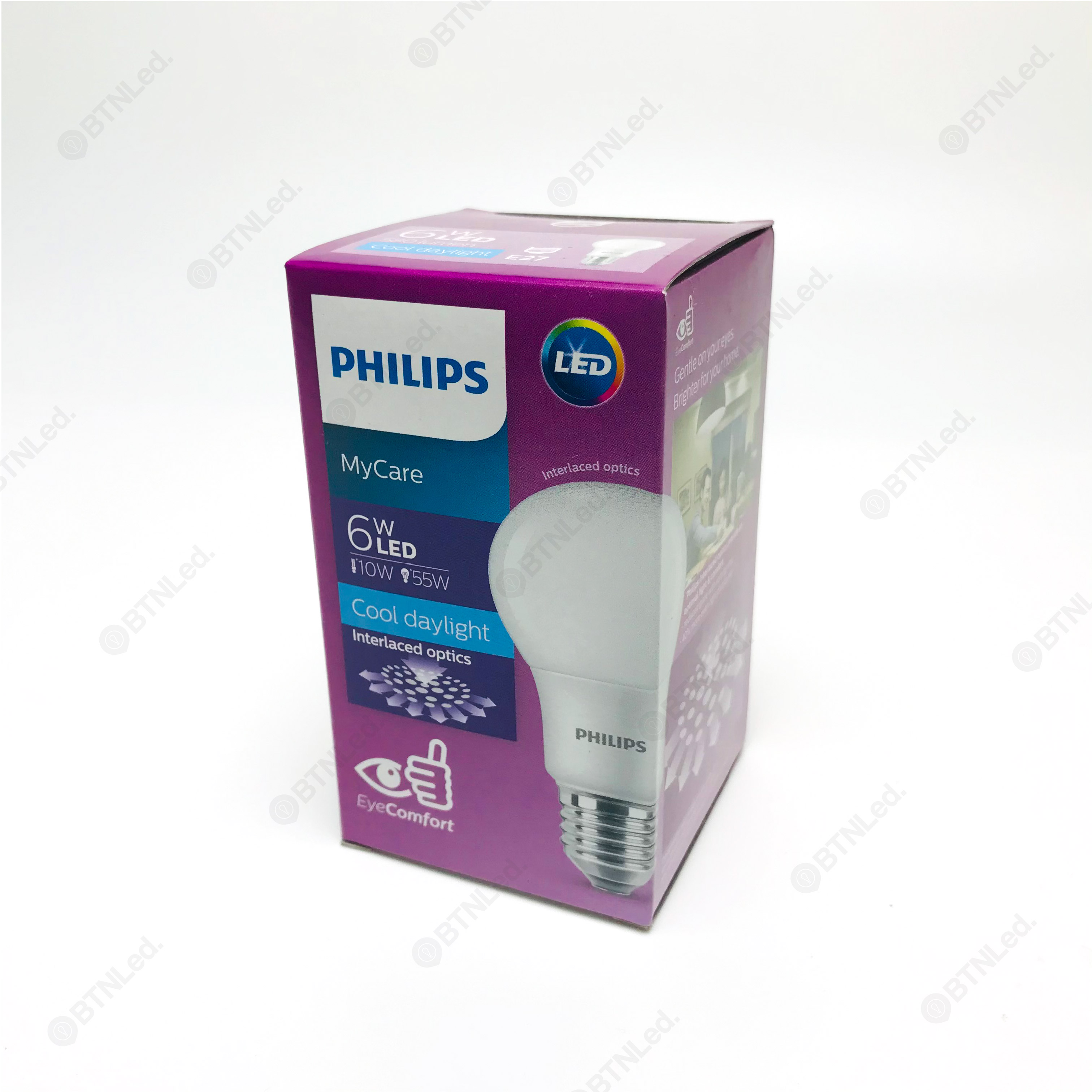 Đèn LED bulb Philips MYCARE E27 A60 (4W / 6W / 8W / 10W / 12W) - Bảo hành 24 tháng