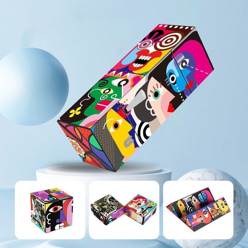 Đồ Chơi Khối Rubik 3D Thay Đổi Hình Dạng Độc Đáo Cho Bé