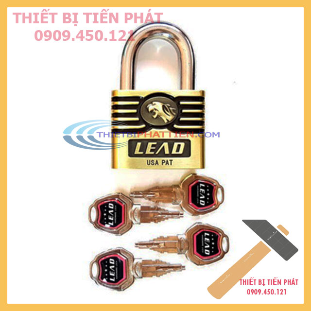 Ổ khóa cửa chống cắt lead 6 phân 4 chìa khóa cao cấp chống trộm