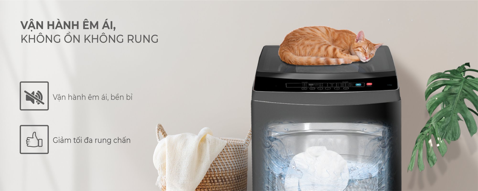 MÁY GIẶT CỬA TRÊN CASPER 7,5KG [ WT75N70BGA ]