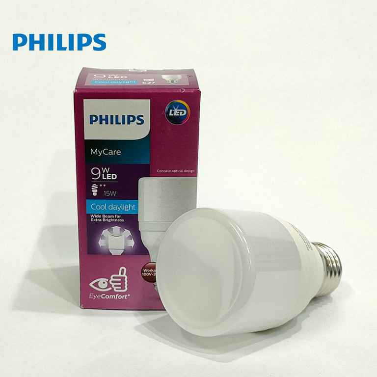 Bóng đèn philips ledbright 9w e27 ánh sáng trắng – vàng ấm 230v