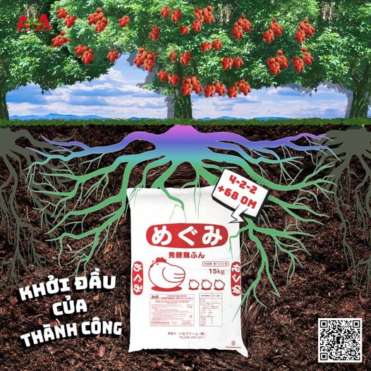 1kg Phân gà hữu cơ nhập khẩu từ Nhật Bản