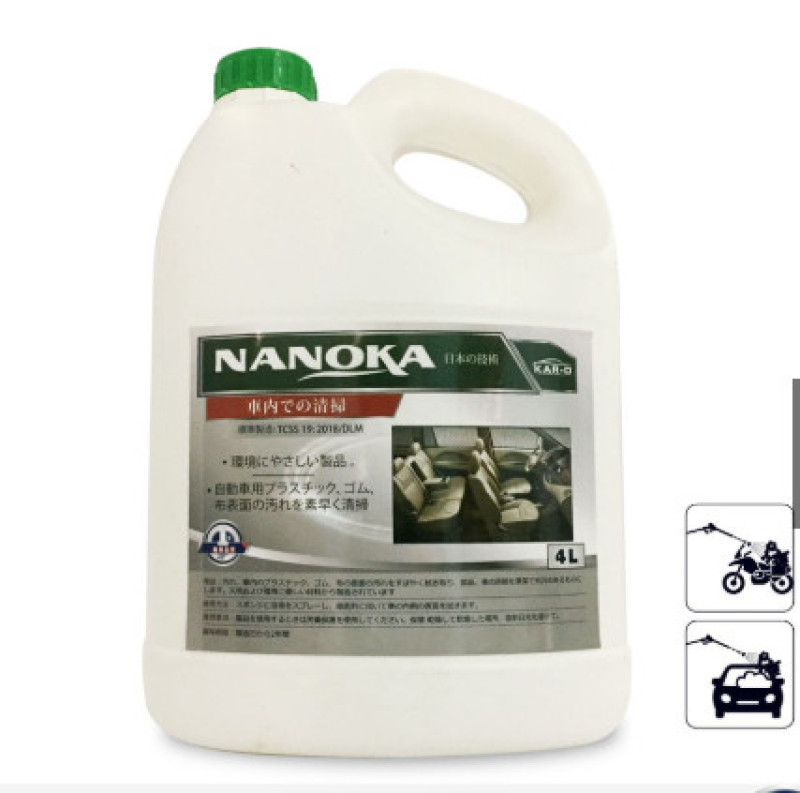 Vệ sinh nội thất Nanoka công nghệ Nhật Bản can 4L