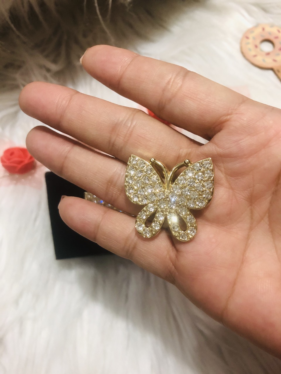 [HCM]Cài áo con bướm full đá. KT 3 x 35cm