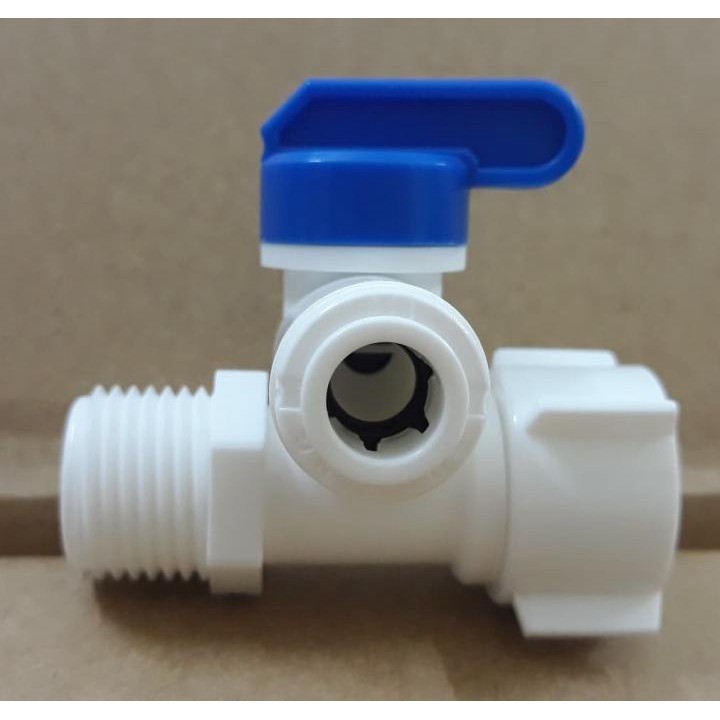 Van chia nước bằng nhựa ra dây 10mm --- van chia nước