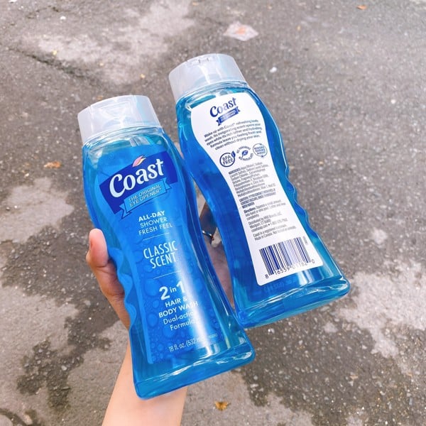 Tắm Gội Nam Coast Mỹ 946ml + 532ml