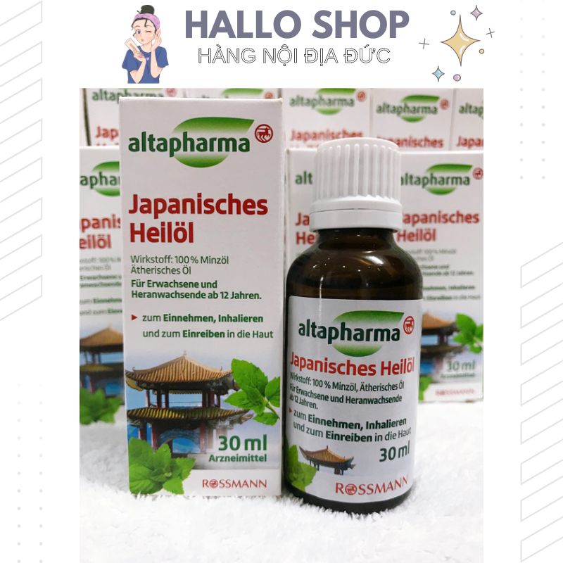 Tinh dầu bạc hà Altapharma Japanisches Heilol nổi tiếng của Đức 30ml