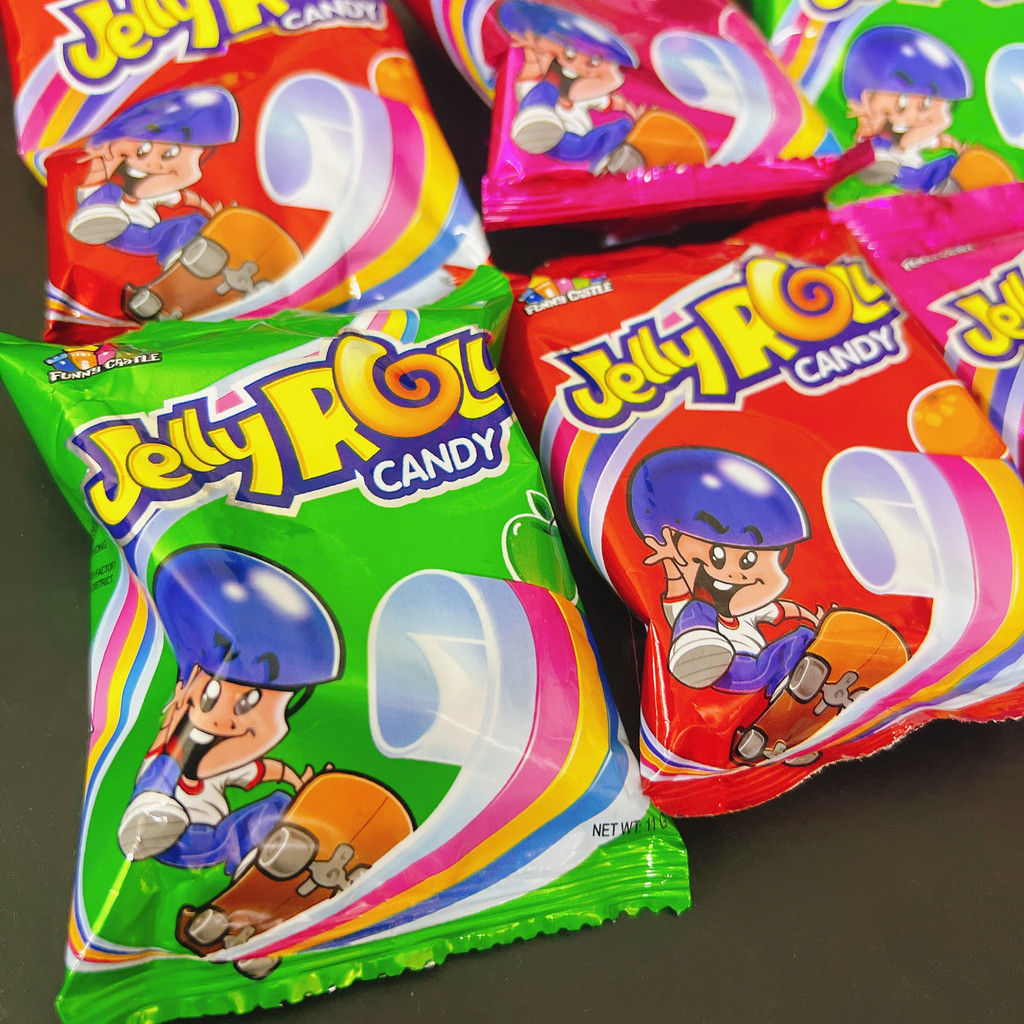 Kẹo dẻo cuộn Jelly Roll vị trái cây Thái Lan (gói 11g)