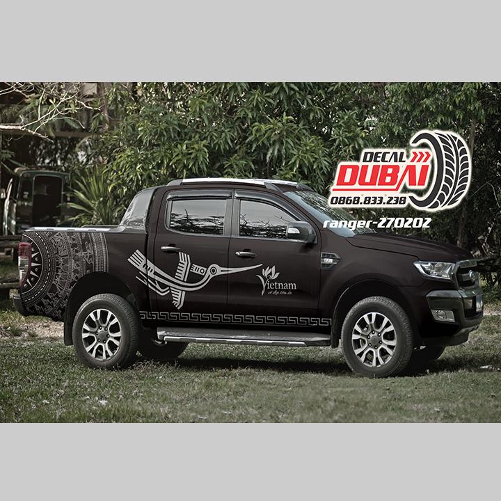 Tem Dán Sườn Xe Ford Ranger
