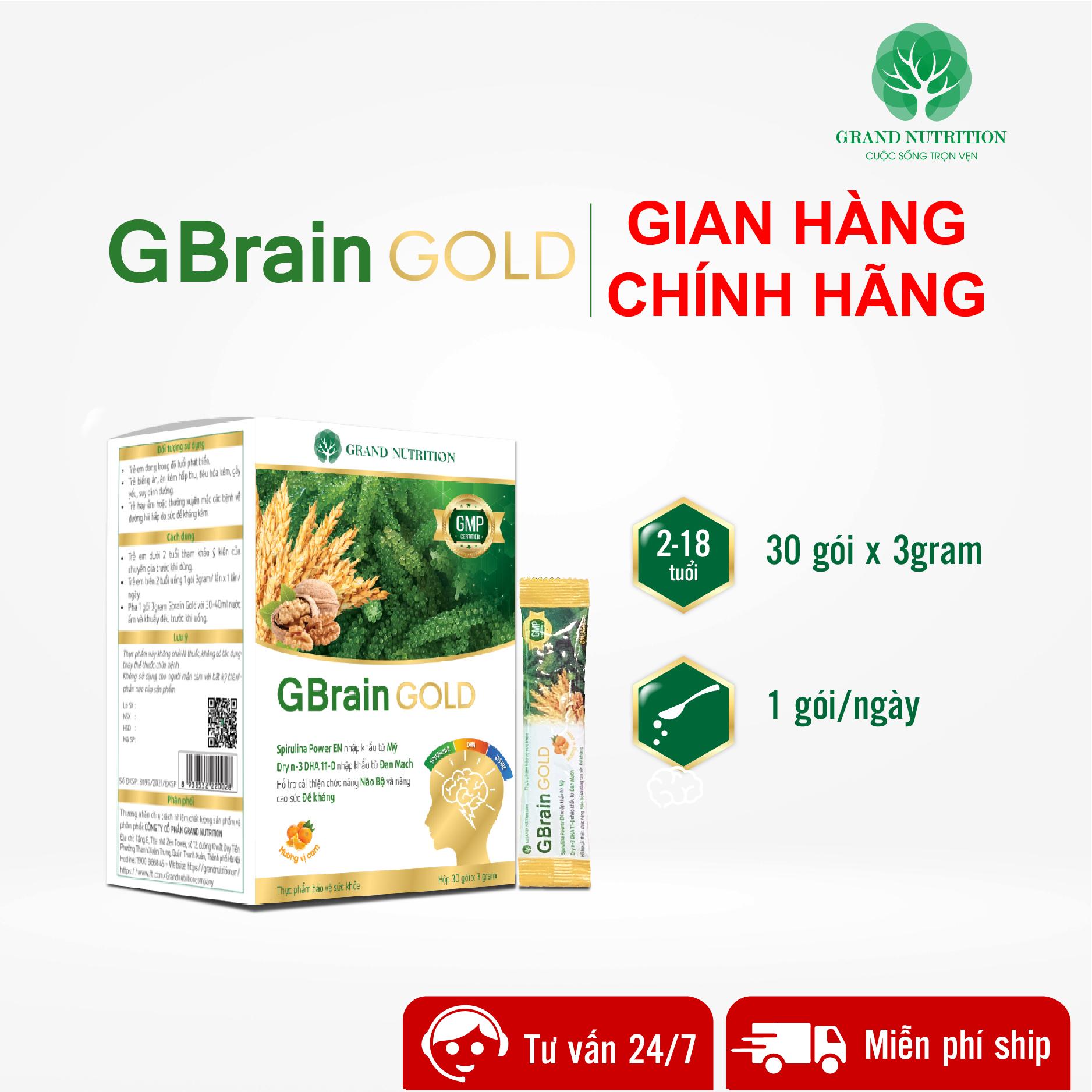 THỰC PHẨM BẢO VỆ SỨC KHỎE GBRAIN GOLD