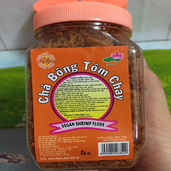 Chà Bông Tôm Chay - Hủ 100g