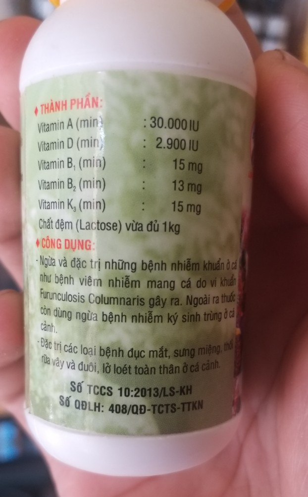 BACVISORB - phòng cho cá cảnh bị virut, vi khuẩn