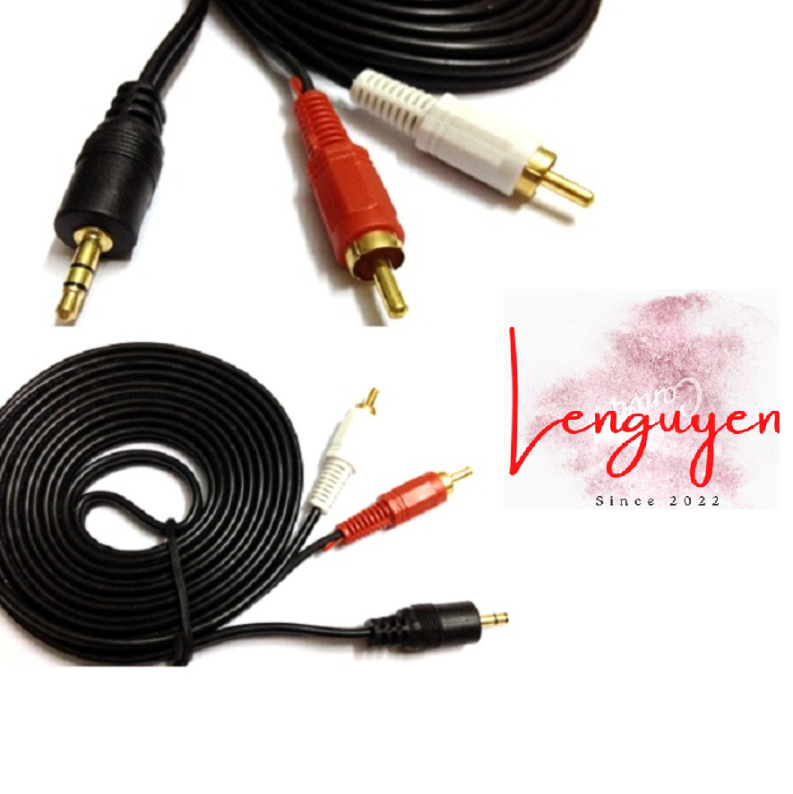 Dây av 1-2 ( dây loa 1-2 ) 1.5m một sợi 1 box đẹp