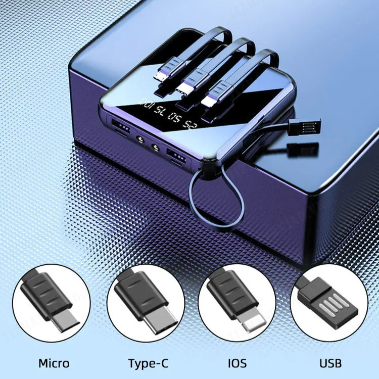 4-cable 20000 mini power bank