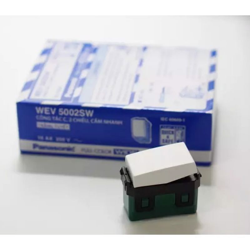 Công tắc 1 chiều, 2 chiều Panasonic Wide WEV5001SW , WEV5002SW (1 Hạt)