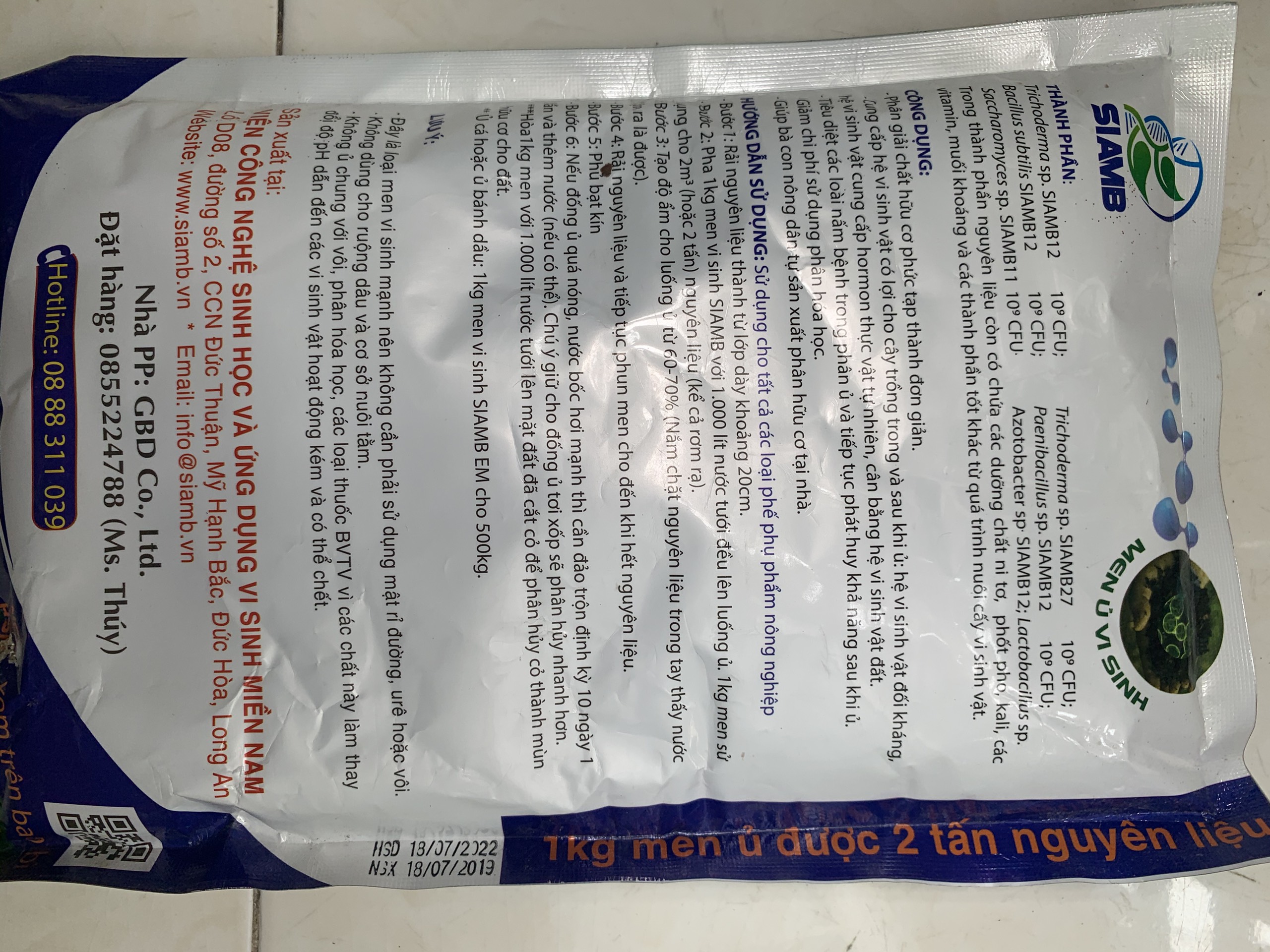 [HCM]Men Ủ Vi Sinh Đa Hữu Dụng 1Kg