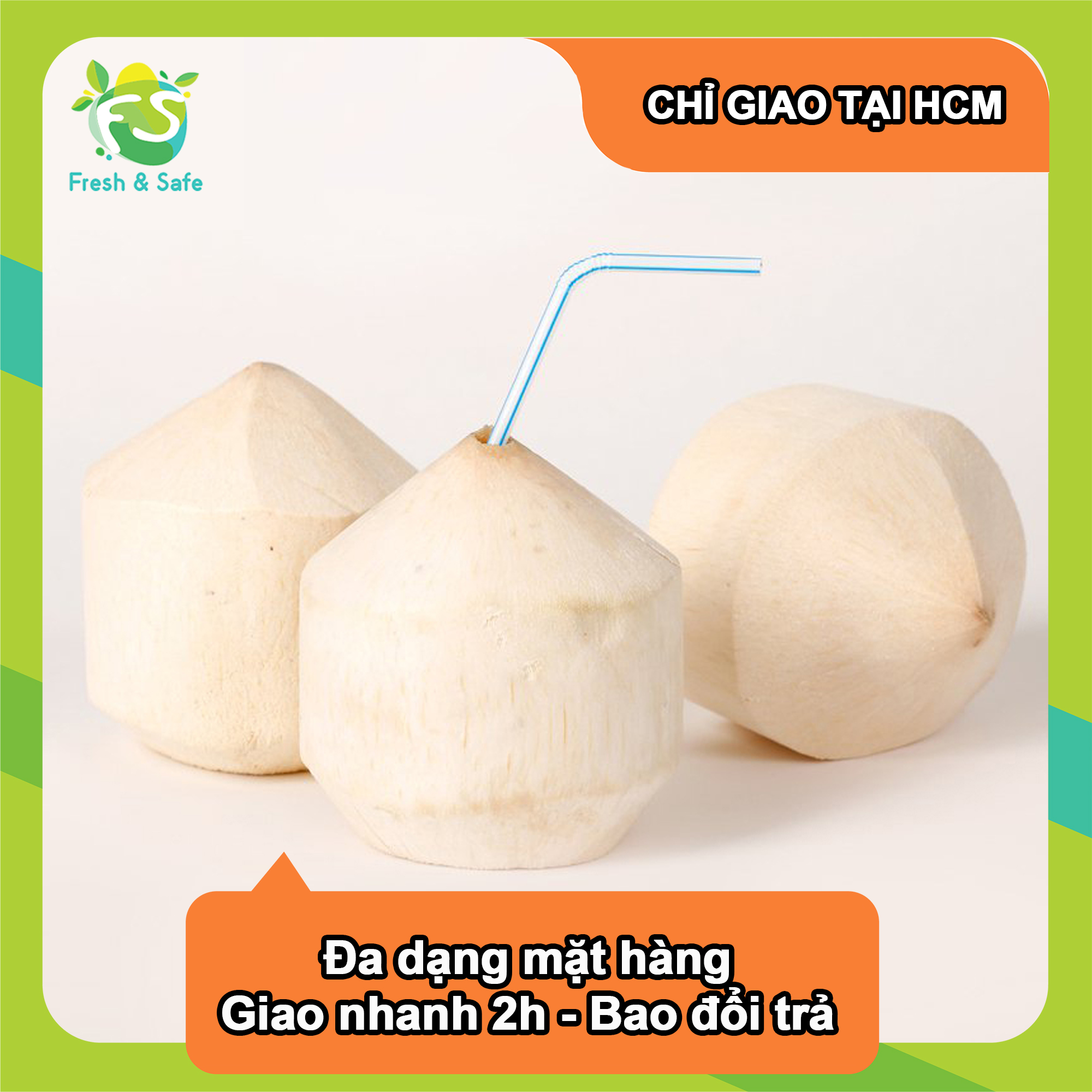 [Chỉ Giao HCM] Dừa Xiêm Gọt - 1 trái