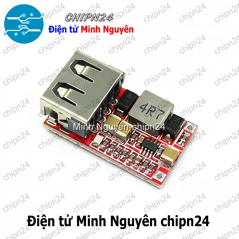 [1 cái] (D26) Mạch Nguồn Giảm áp DC Mini 5V3A cổng USB - HH002446