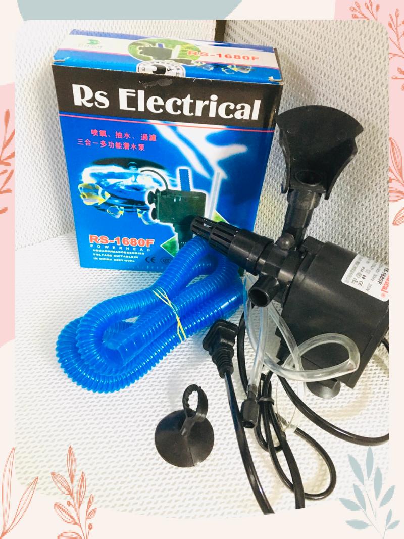 [Hoàn Tiền 10%][HCM]Máy Bơm  Nước Risheng RS 1680F (25W 1750l/h) Dành Cho Hồ Cảnh