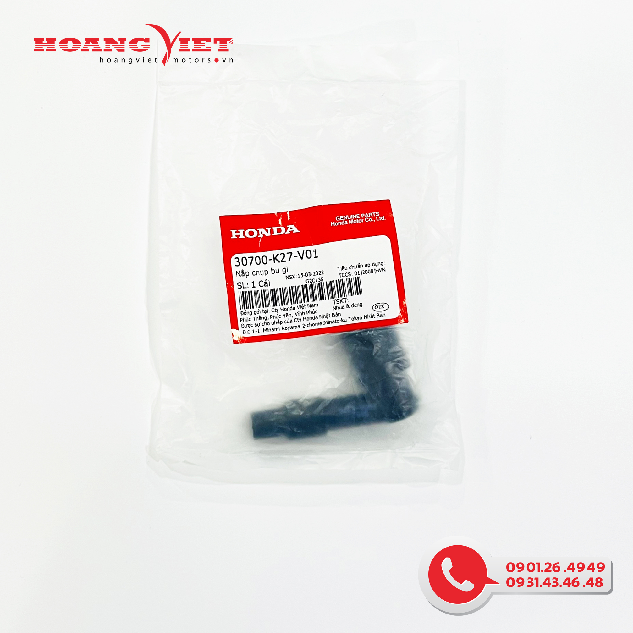 Nắp chụp bugi - honda air blade 125 2012-2014 - 30700k27v01