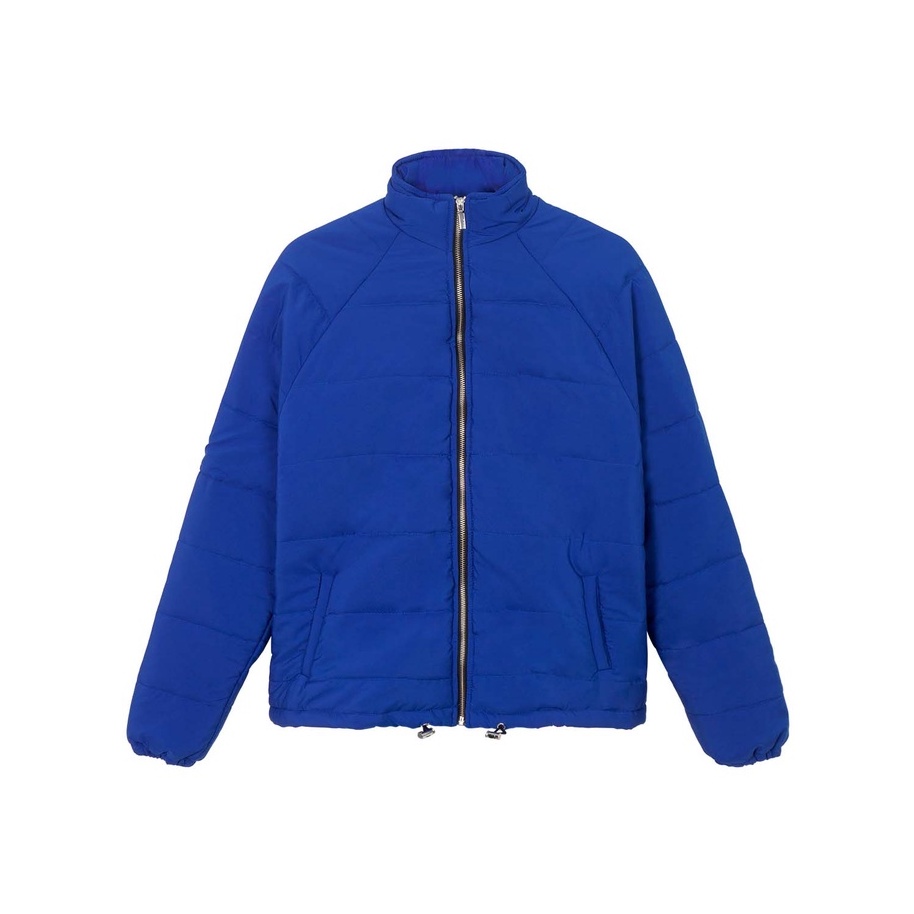 Áo khoác chần bông xanh dương tay dài - Blue Puffer Jacket