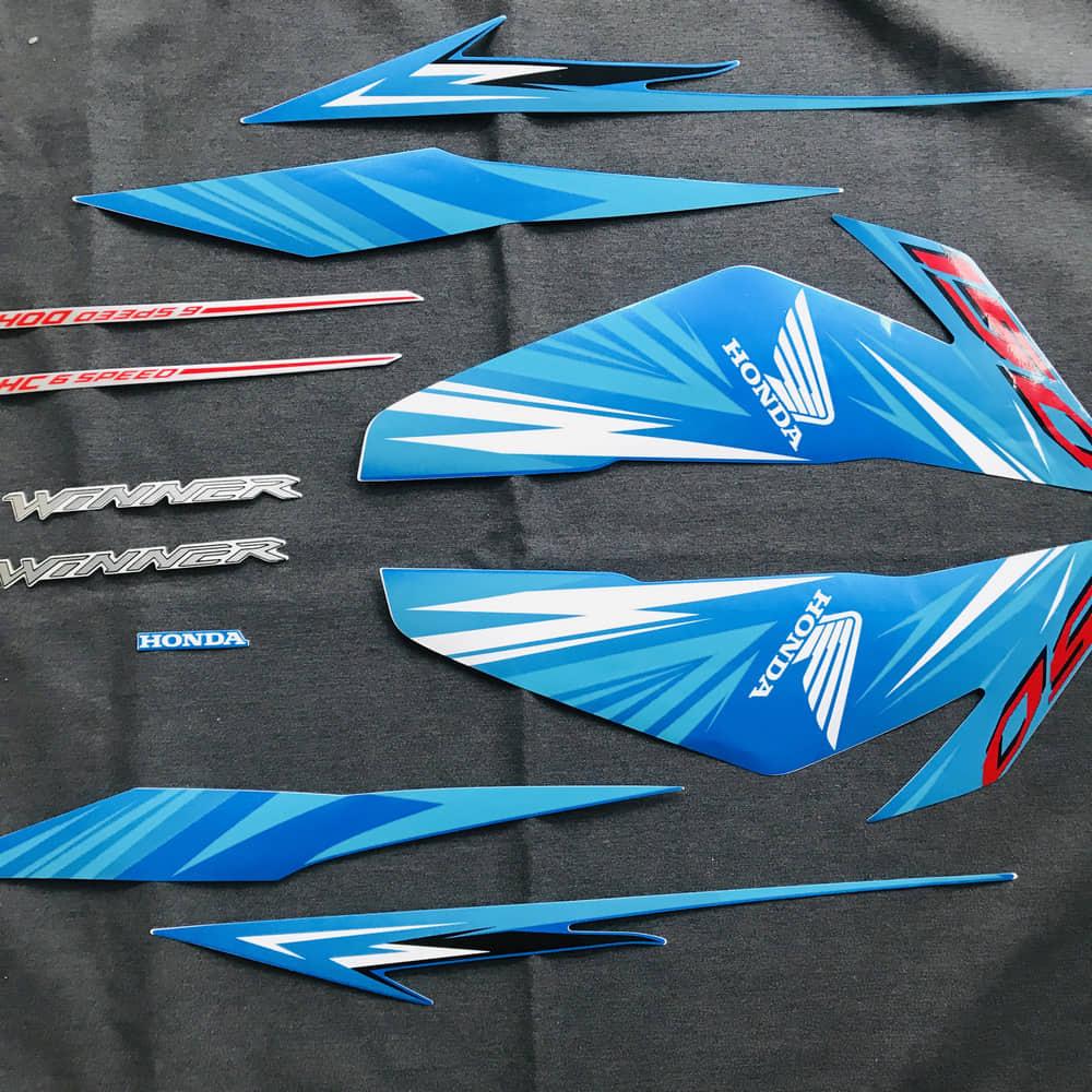 [FULL] Tem rời dán xe WINNER 150CC 3 lớp zin sắc nét từng chi tiết (MÀU XANH DƯƠNG)