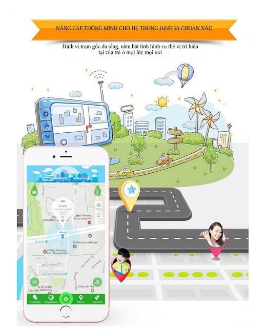 Đồng hồ định vị cho trẻ em Smart Watch Tracker2