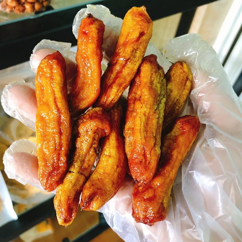Chuối sấy dẻo Đà Lạt - chuối sấy dẻo nguyên trái 500g - ăn vặt - Tết