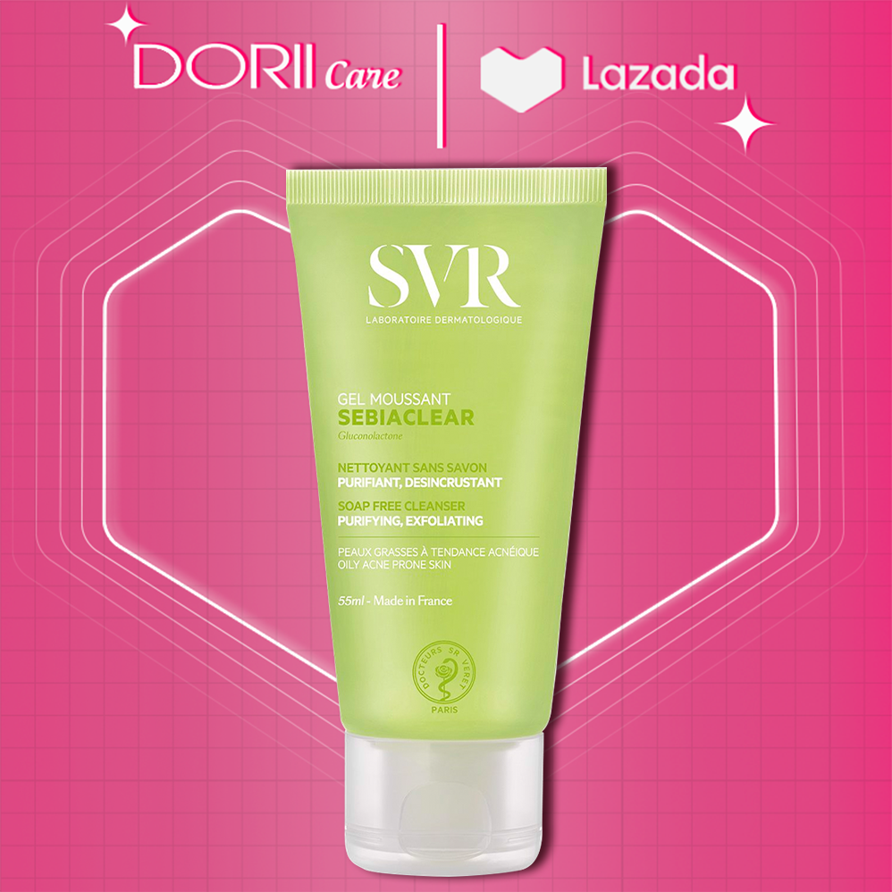 Gel Rửa Mặt Cho Da Nhờn Mụn SVR Sebiaclear Gel Moussant 55ml