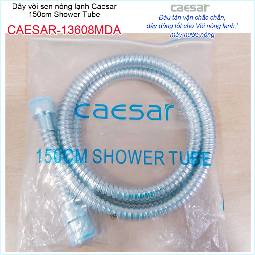 Dây sen tắm Caesar 1.5m, dây sen chống xoắn Caesar 13608MDA, dây vòi xịt cao cấp
