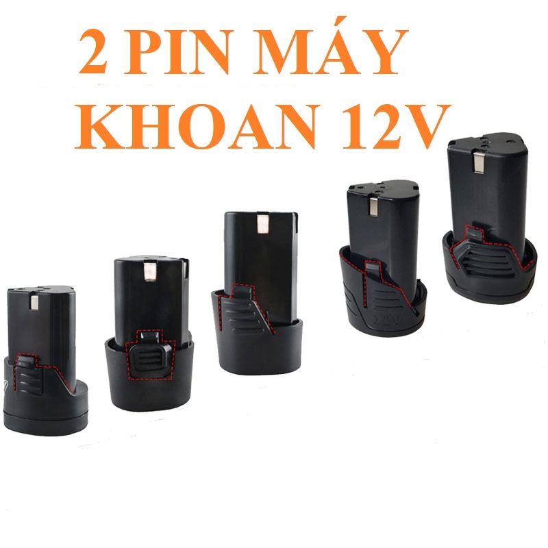 2 Pin máy khoan bắt vít cầm tay 12V 1500mAh