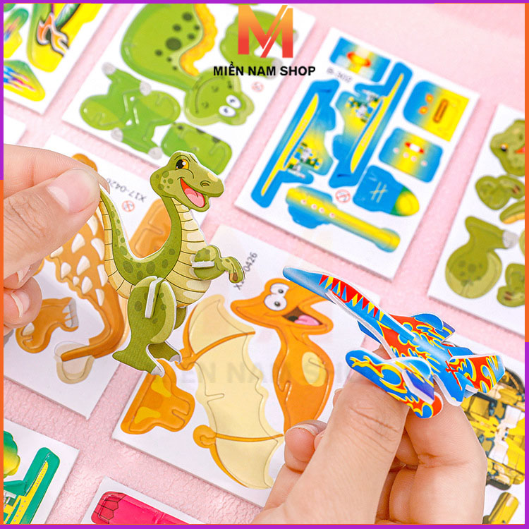 Đồ chơi lắp ráp mô hình 3D mini bằng xốp