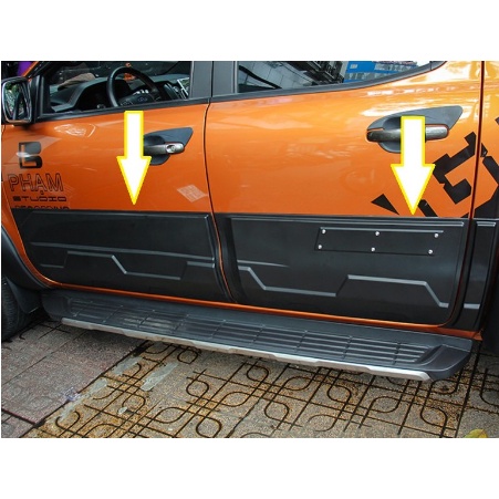 Nẹp sườn xe Ford Ranger loại bản to 2014 - 2021
