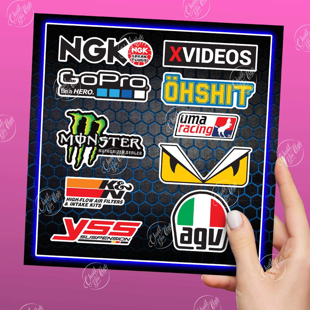 10 PCs high quality 5 layer waterproof decal sticker car logo decor concealer
