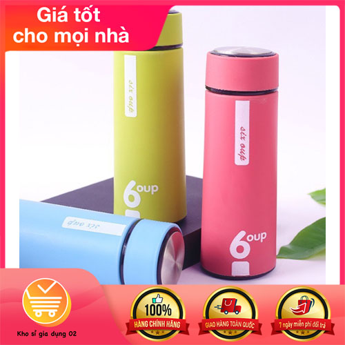 BÌNH GIỮ NHIỆT 2 LỚP 6 OUP  THỦY TINH 450ml