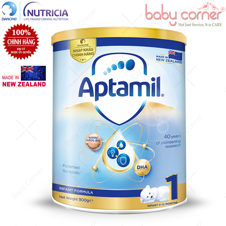 Sữa Bột Aptamil New Zealand Patented Synbiotic Số 1 900g380gcho bé 0