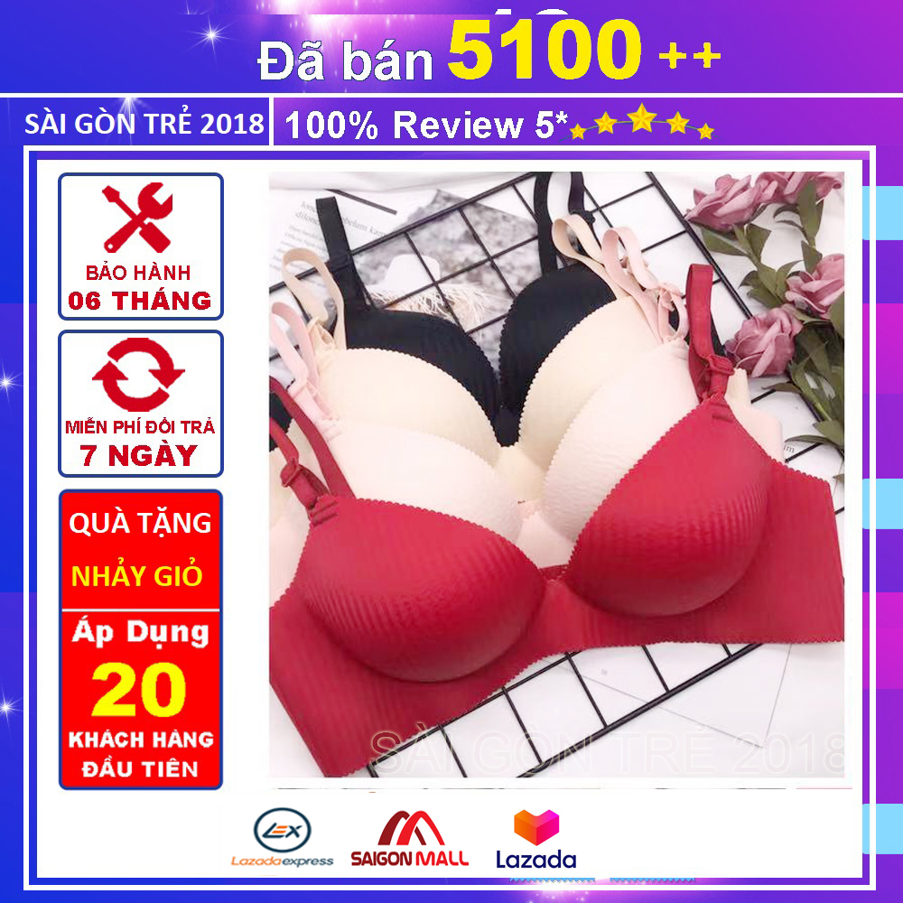 Áo Ngực Su Thông Hơi Kẻ Chìm Bàn Tay Siêu Đẩy Ngực Tạo Khe Ngực
