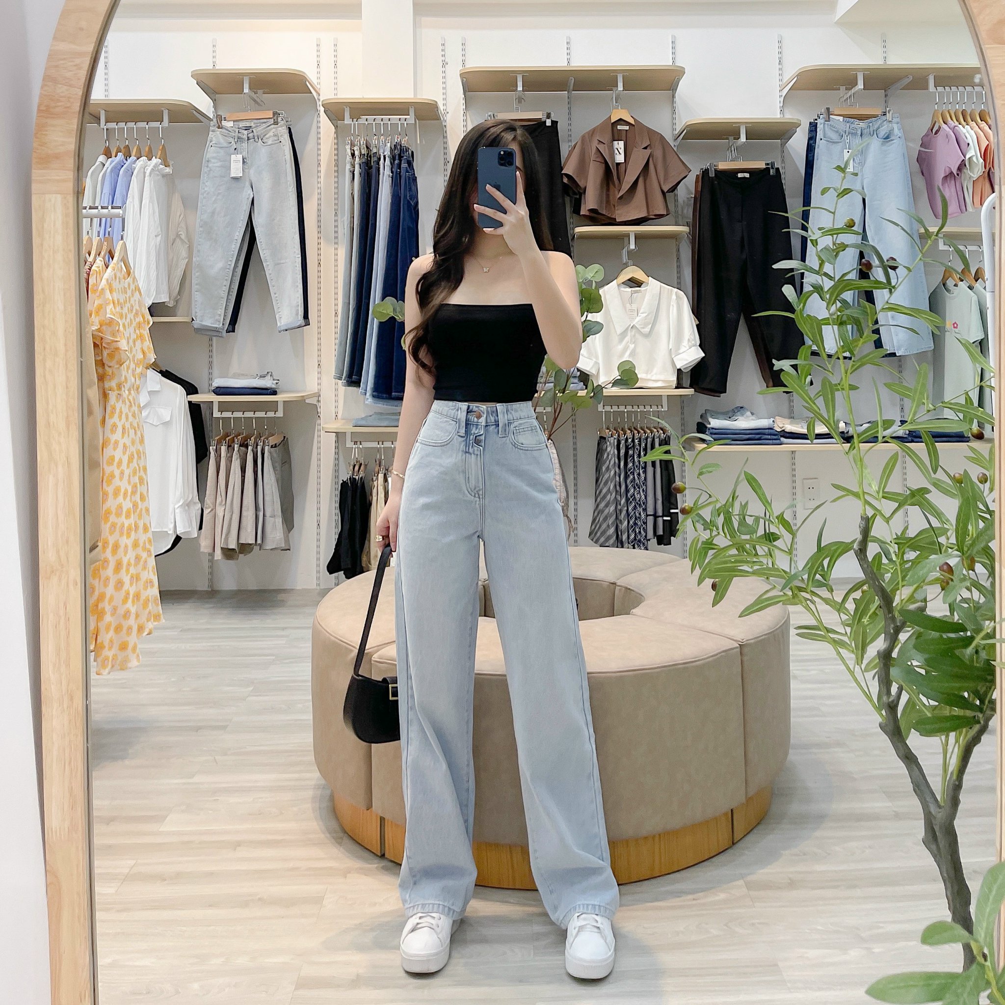 ZAREEN | ÁO ỐNG OAL02 ĐEN