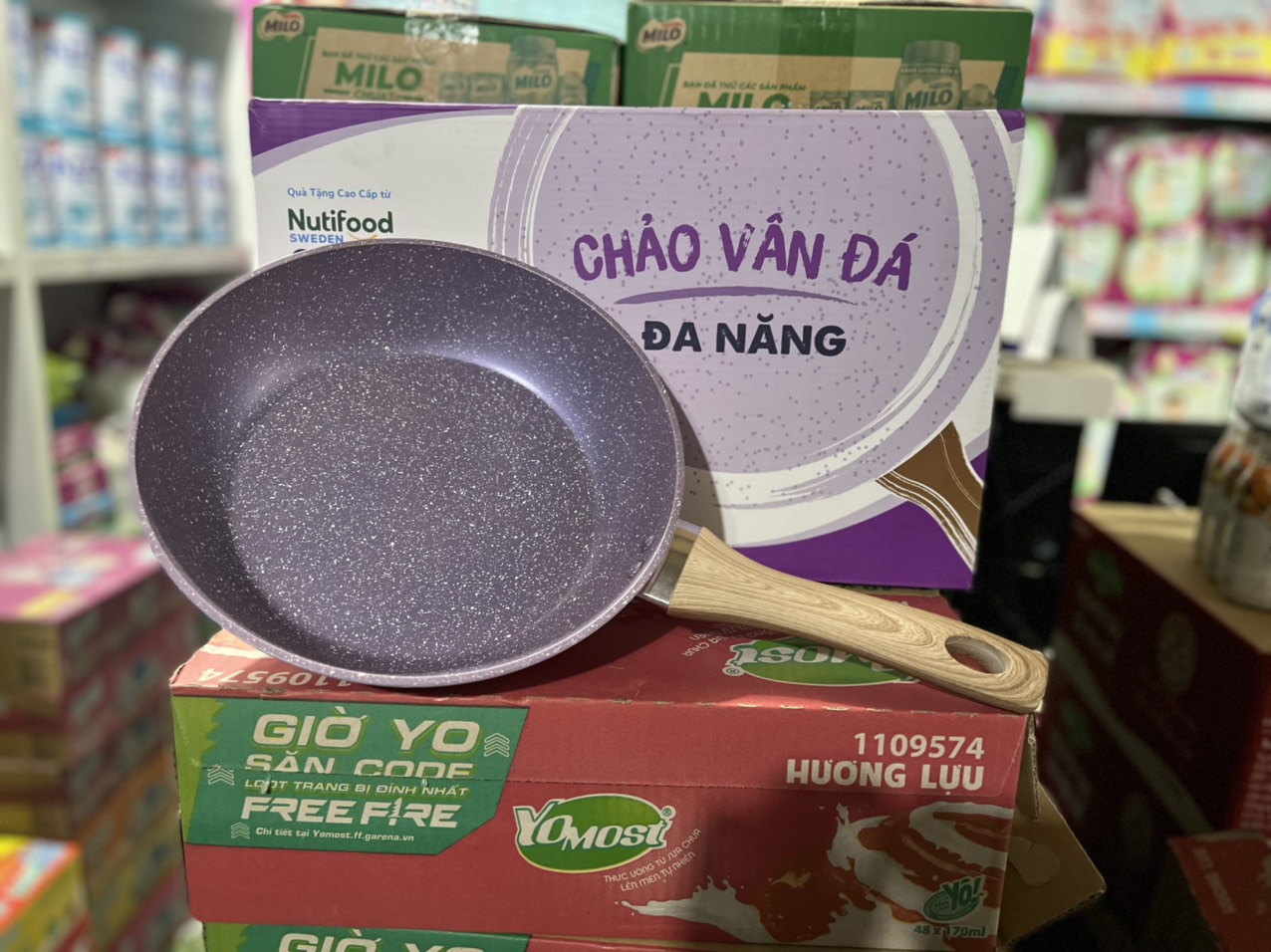 Chảo Vân đá đa năng hkm nutifood