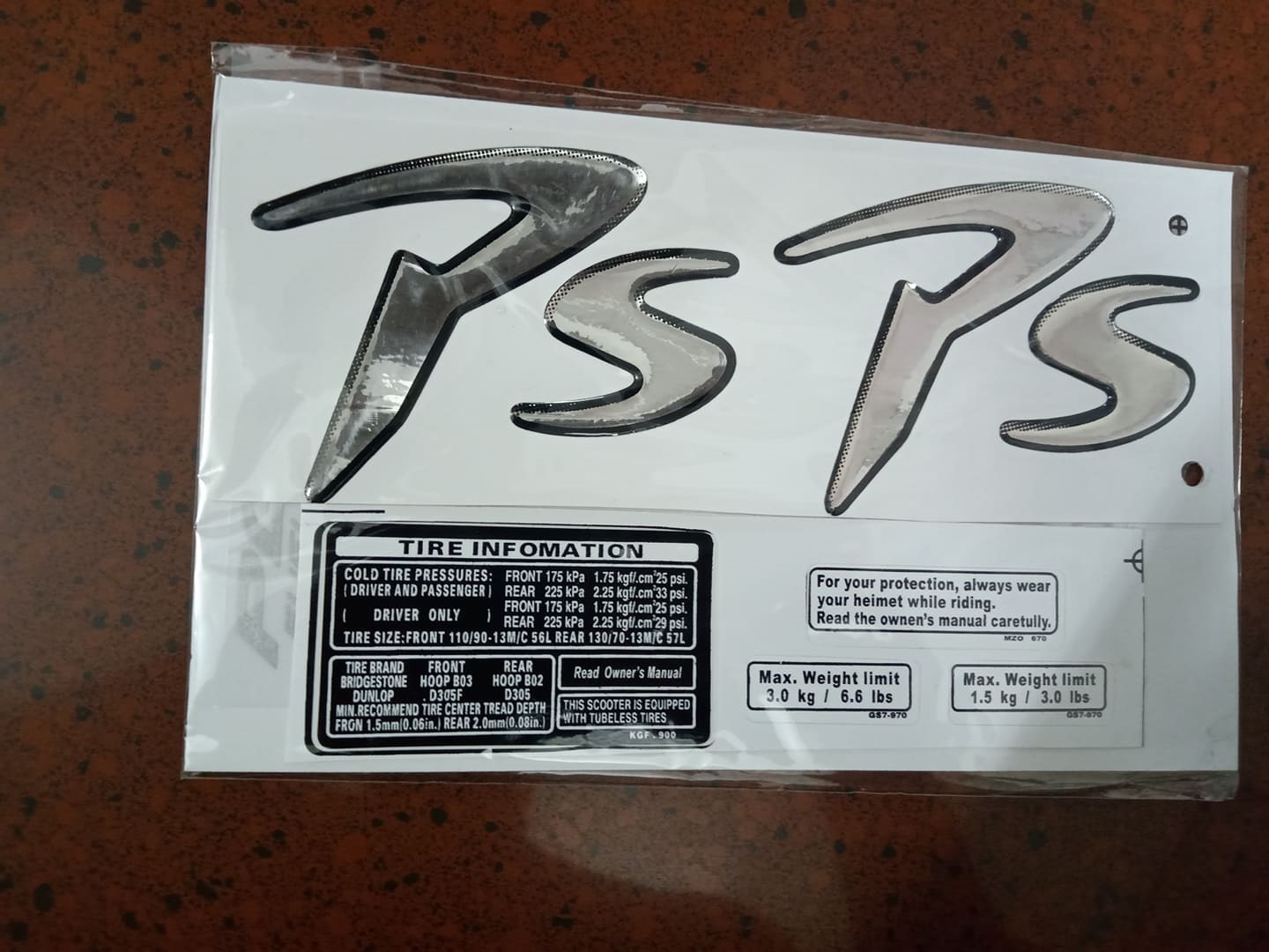 Bộ tem xe honda PS 150