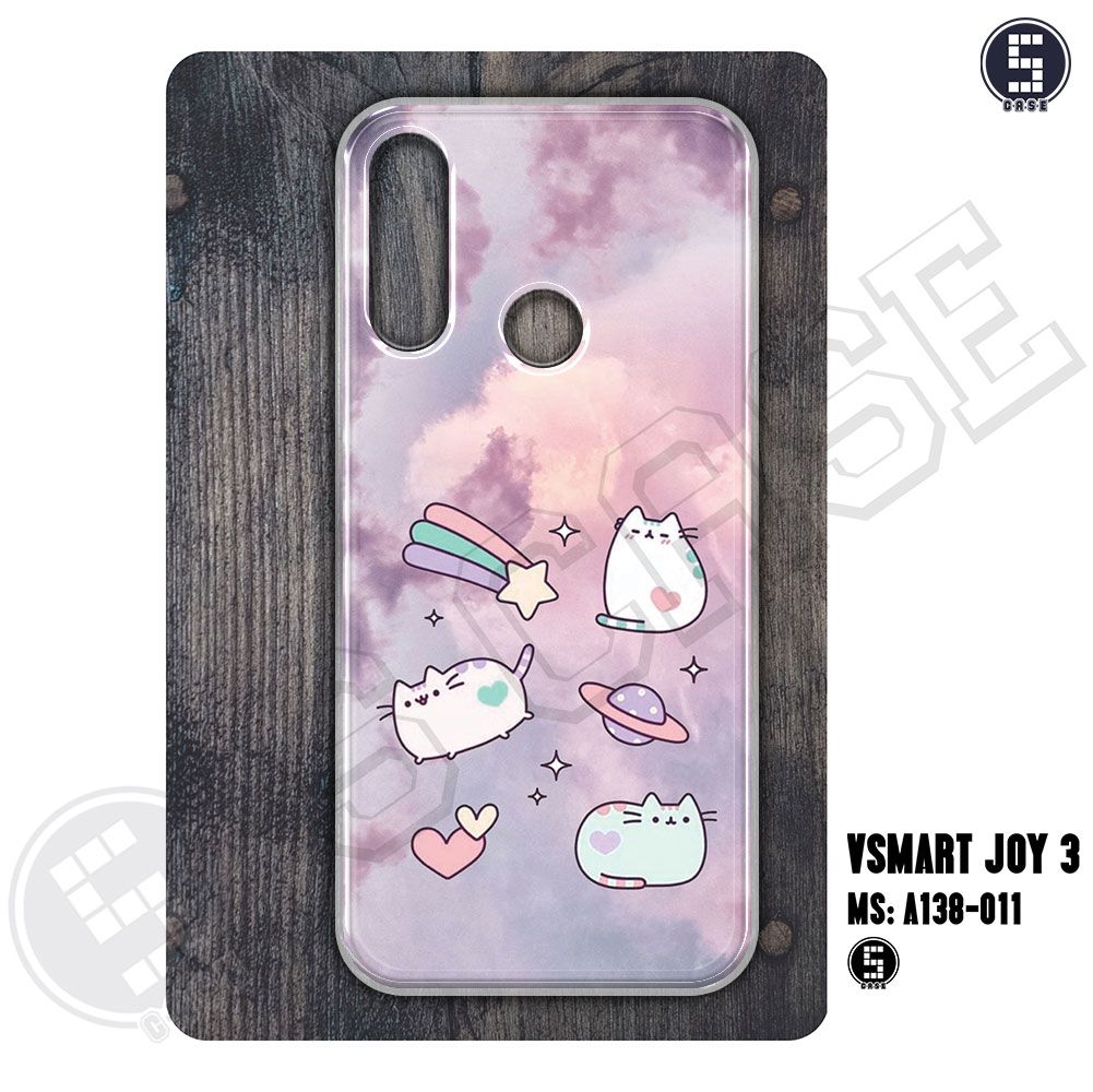 Ốp cho Vsmart Joy 3 hình Cute Cat A138-011
