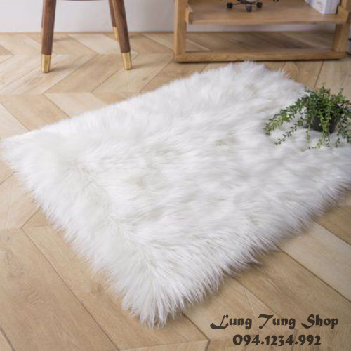 Thảm lông xù trang trí - Thảm lông chụp hình ( lông dày và dài )
