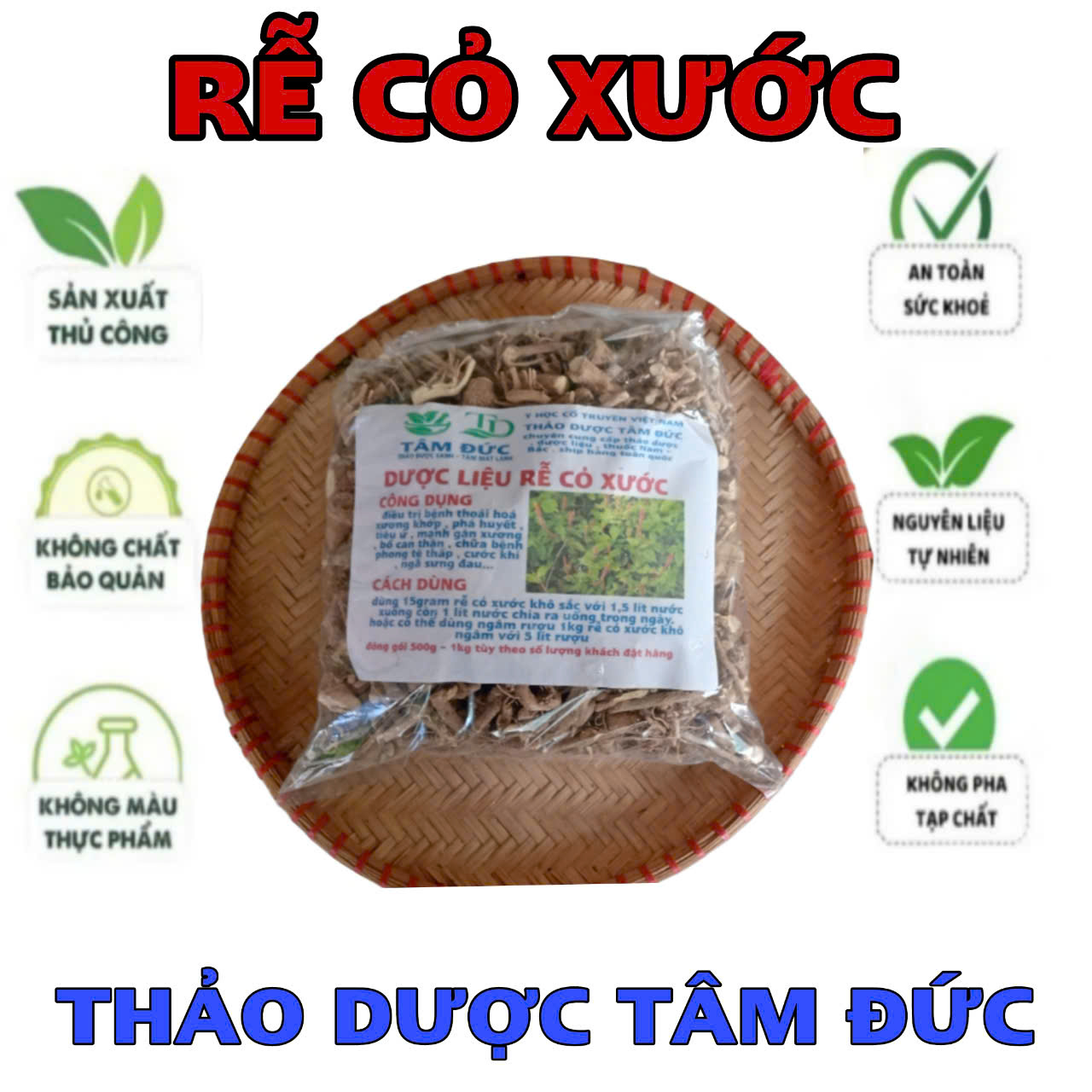 1kg rễ cỏ xước khô
