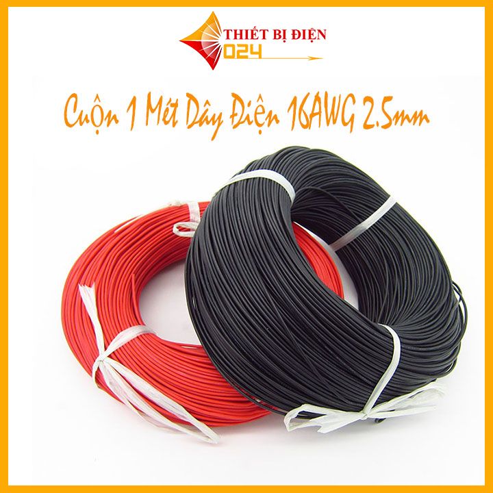 Cuộn 1 Mét Dây Điện 16AWG 2.5mm