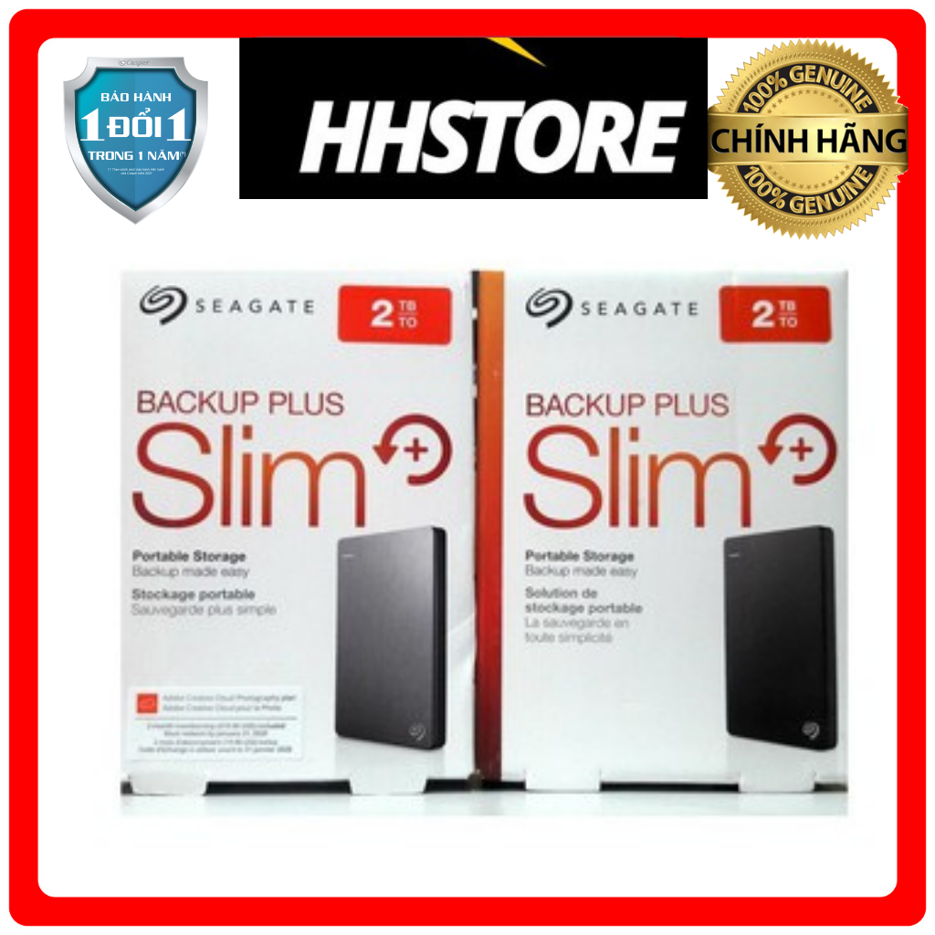 Ổ cứng di động Seagate Backup Plus  Slim 2TB- USB 3.0