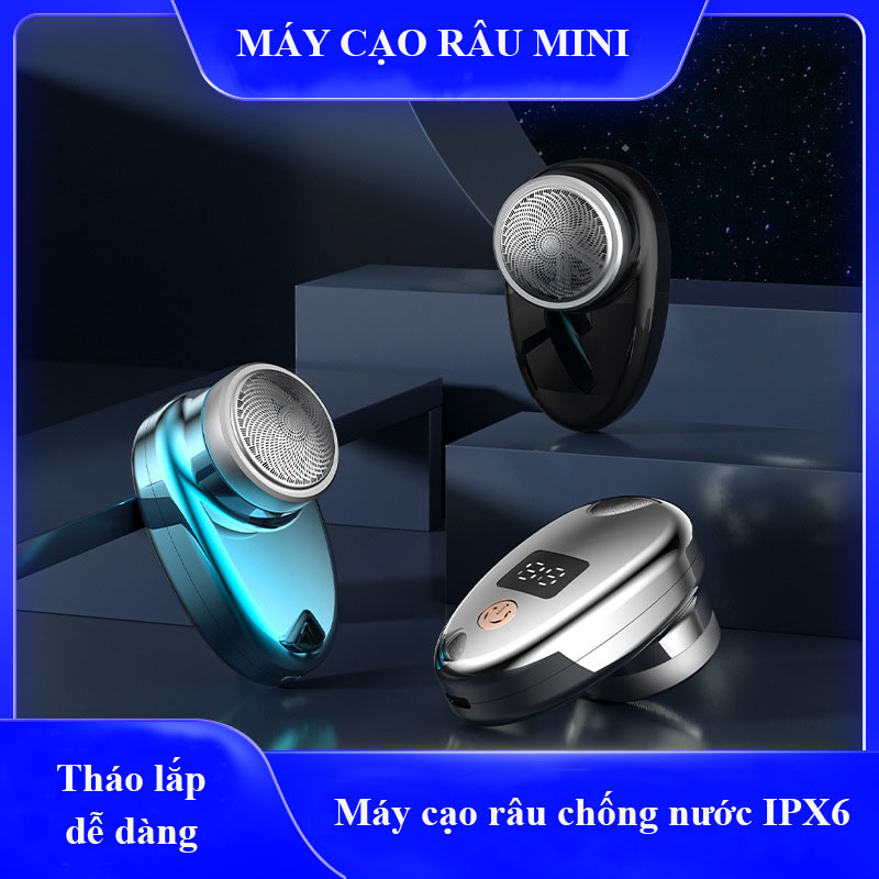 Máy Cạo Râu Mini IPX6 - Máy Cạo Râu Chống Thấm Nước Thế Hệ Mới