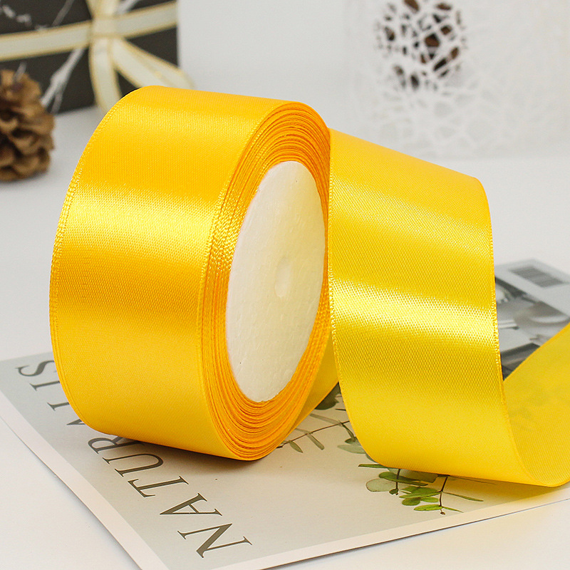 Ruy băng lụa 4cm cuộn 5-22m làm đồ handmade, nơ buộc hoa quà
