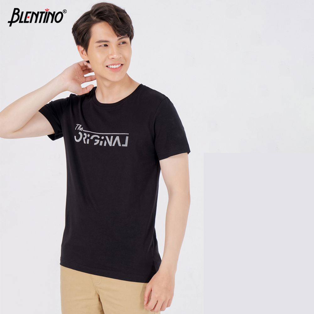 Blentino Áo Thun Nam Cộc Tay Cổ Tròn - Áo thun nam tay ngắn đơn giản chất liệu Cotton cao cấp mềm mịn TS20203
