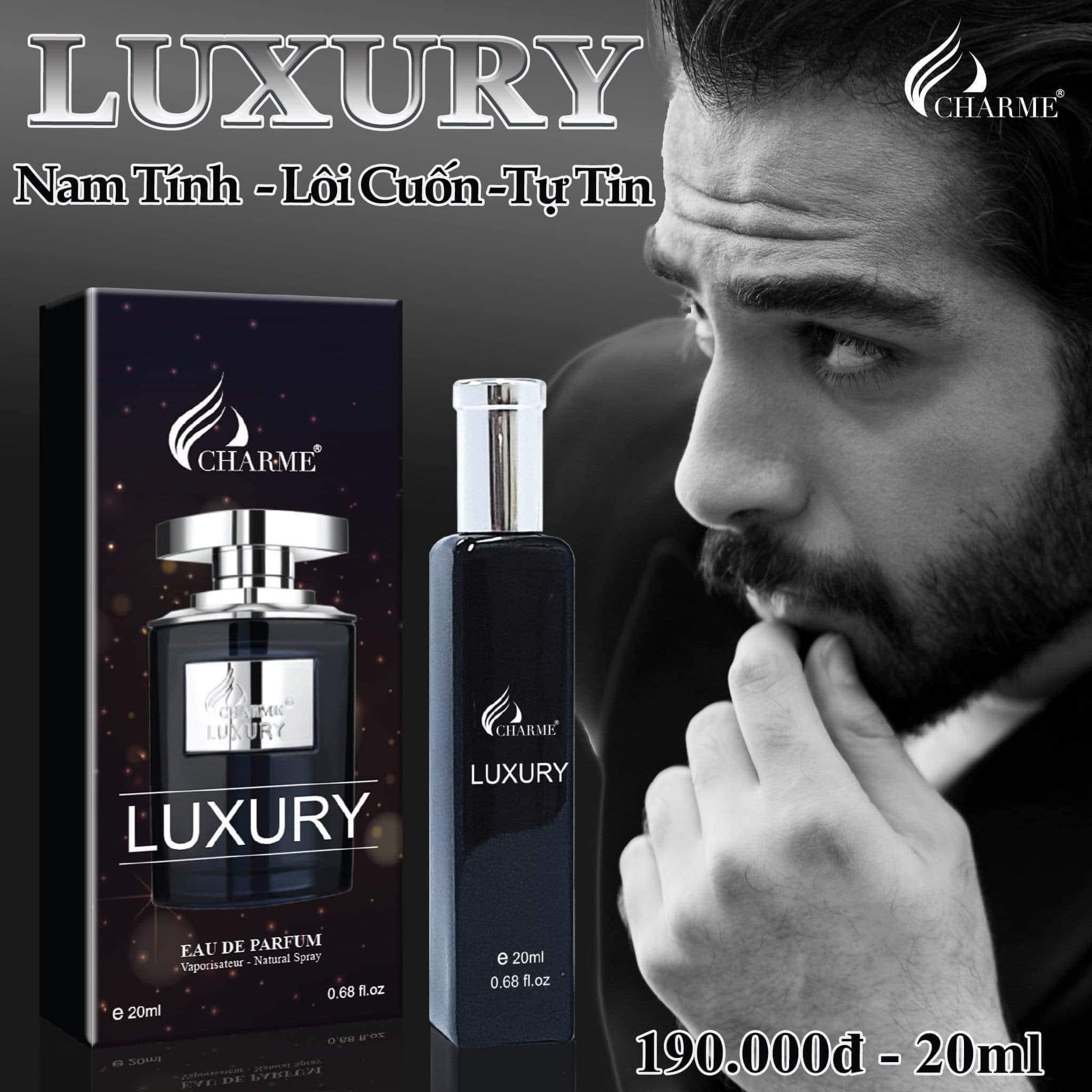 Nước Hoa Nam Charme Luxury 20ml