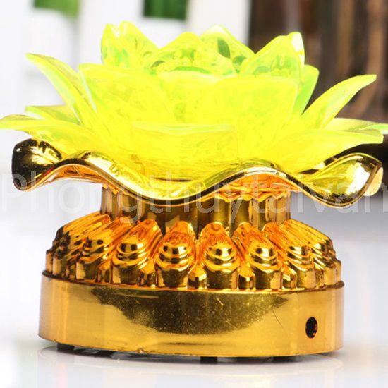 Đèn Hoa sen LED 10cm đổi màu chạy bằng PiN